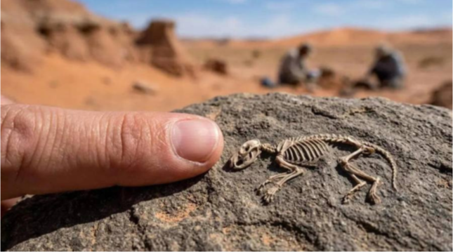 Монголын говиос Цэрдийн галавын бичил хөхтөний ховор олдвор илрэв